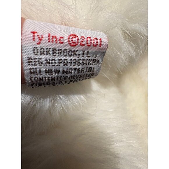 Ty Classic Angel Bear Plush 2001 With Gold Wings & Halo - Picture 3 of 8